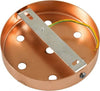 Kit rosone cilindrico in metallo a 5 fori ramato Illuminazione/Illuminazione per interni/Lampadari lampade a sospensione e plafoniere/Componenti per lampadari/Rosoni per lampadari Led Mall Home - Napoli, Commerciovirtuoso.it