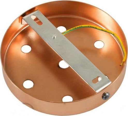 Kit rosone cilindrico in metallo a 5 fori ramato Illuminazione/Illuminazione per interni/Lampadari lampade a sospensione e plafoniere/Componenti per lampadari/Rosoni per lampadari Led Mall Home - Napoli, Commerciovirtuoso.it