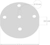 Kit rosone cilindrico in metallo a 5 fori ramato Illuminazione/Illuminazione per interni/Lampadari lampade a sospensione e plafoniere/Componenti per lampadari/Rosoni per lampadari Led Mall Home - Napoli, Commerciovirtuoso.it