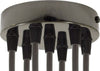 Kit rosone cilindrico in metallo a 7 fori nero perla Illuminazione/Illuminazione per interni/Lampadari lampade a sospensione e plafoniere/Componenti per lampadari/Rosoni per lampadari Led Mall Home - Napoli, Commerciovirtuoso.it