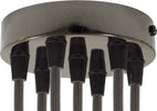 Kit rosone cilindrico in metallo a 7 fori nero perla Illuminazione/Illuminazione per interni/Lampadari lampade a sospensione e plafoniere/Componenti per lampadari/Rosoni per lampadari Led Mall Home - Napoli, Commerciovirtuoso.it