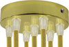 Kit rosone cilindrico in metallo a 7 fori oro Illuminazione/Illuminazione per interni/Lampadari lampade a sospensione e plafoniere/Componenti per lampadari/Rosoni per lampadari Led Mall Home - Napoli, Commerciovirtuoso.it