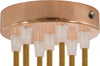Kit rosone cilindrico in metallo a 7 fori ramato Illuminazione/Illuminazione per interni/Lampadari lampade a sospensione e plafoniere/Componenti per lampadari/Rosoni per lampadari Led Mall Home - Napoli, Commerciovirtuoso.it
