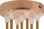 Kit rosone cilindrico in metallo a 7 fori ramato Illuminazione/Illuminazione per interni/Lampadari lampade a sospensione e plafoniere/Componenti per lampadari/Rosoni per lampadari Led Mall Home - Napoli, Commerciovirtuoso.it