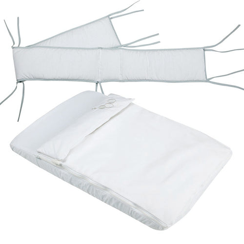 Kit Sacco + Protettore Culla Cocodo Bianco Micuna