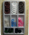 Kit-Sarta-Sarto-Set-Bottoni-Per-Cucito-Cucire-Su-Stoffa-Tessuto-Varie-Dimensioni
