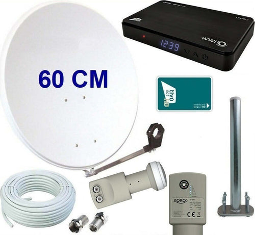 Kit-satellitare-da-60-CM-per-ricezione-canali-Tivùsat-con-decoder-WWIO-UNICO-ed-LNB-Twin-con-Sat-Finder-e-Bussola-integrati