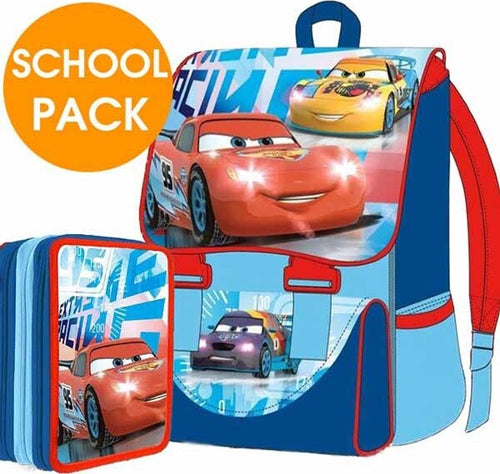KIT SCUOLA SCHOOL PACK ZAINO ESTENSIBILE + ASTUCCIO 3 ZIP DISNEY CARS Cancelleria e prodotti per ufficio/Scuola e materiale didattico/Materiale scolastico/Cartelle e zaini per la scuola/Zainetti per bambini Trade Shop italia - Napoli, Commerciovirtuoso.it