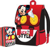 Kit-Scuola-School-Pack-Zaino-Estensibile-+-Astuccio-3-Zip-Disney-Mickey-Mouse