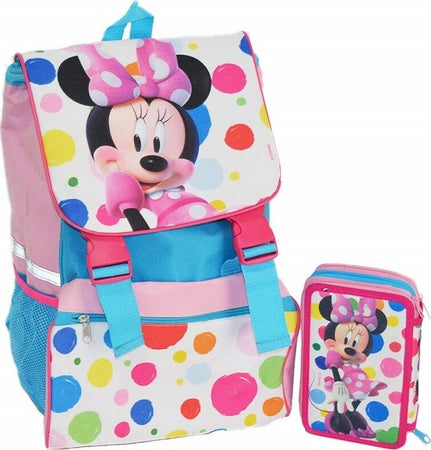 KIT SCUOLA SCHOOL PACK ZAINO ESTENSIBILE + ASTUCCIO 3 ZIP DISNEY MINNIE MOUSE Cancelleria e prodotti per ufficio/Scuola e materiale didattico/Materiale scolastico/Cartelle e zaini per la scuola/Zainetti per bambini Trade Shop italia - Napoli, Commerciovirtuoso.it