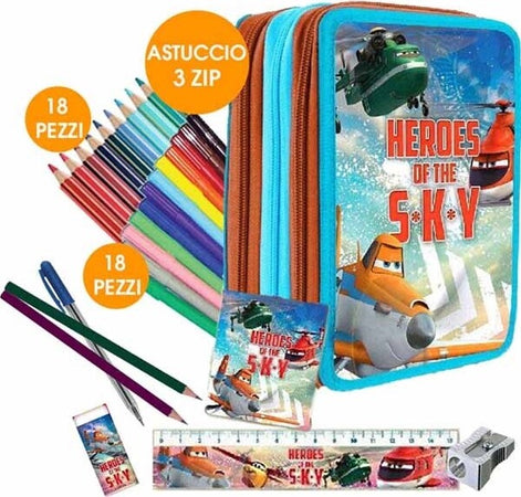 KIT SCUOLA SCHOOL PACK ZAINO ESTENSIBILE + ASTUCCIO 3 ZIP DISNEY PLANES Cancelleria e prodotti per ufficio/Scuola e materiale didattico/Materiale scolastico/Cartelle e zaini per la scuola/Zainetti per bambini Trade Shop italia - Napoli, Commerciovirtuoso.it