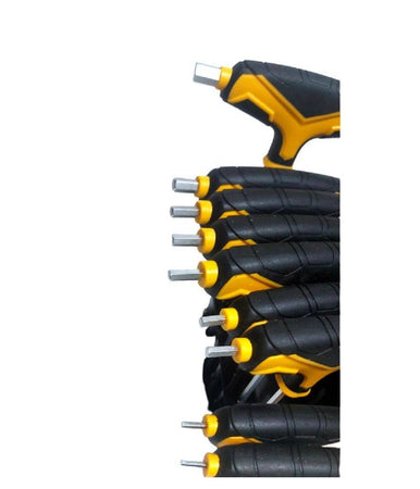 Kit Serie 18 Chiavi A Brugola Esagonali Con Testa Sferica Torx Cromo Vanadio