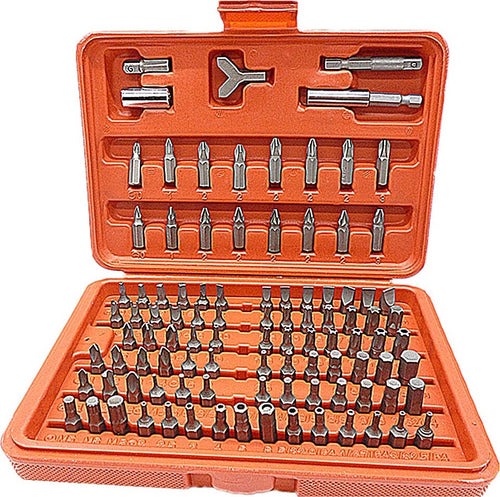 KIT SET 100 PZ CACCIAVITE SICUREZZA ANTIMANOMISSIONE TORX HEX BIT CROMO VANADIO Fai da te/Utensili elettrici e a mano/Utensili a mano/Cacciaviti/Set cacciaviti Trade Shop italia - Napoli, Commerciovirtuoso.it
