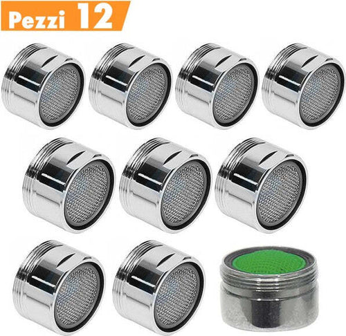 Kit-Set-12-Pezzi-Filtro-Filtrino-Rubinetto-Rompigetto-Areatore-Maschio-Da-24-Mm