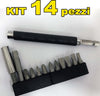 KIT SET 14 IN 1 CACCIAVITE CON PUNTE INSERTI INTERCAMBIABILI 14 PZ BRICOLAGE Fai da te/Utensili elettrici e a mano/Utensili a mano/Cacciaviti/Set cacciaviti Trade Shop italia - Napoli, Commerciovirtuoso.it