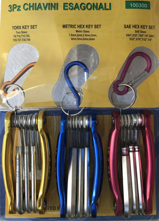 KIT SET 24 PEZZI CHIAVINI PIEGHEVOLI TORX FORATI ESAGONALI SFERICI BALL POINT Fai da te/Utensili elettrici e a mano/Utensili a mano/Chiavi e chiavi inglesi/Chiavi esagonali Trade Shop italia - Napoli, Commerciovirtuoso.it