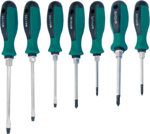 KIT SET 7 CACCIAVITI CACCIAVITE IMPATTO BATTENTE TAGLIO CROCE CON MANICO CR-V Fai da te/Utensili elettrici e a mano/Utensili a mano/Cacciaviti/Set cacciaviti Trade Shop italia - Napoli, Commerciovirtuoso.it