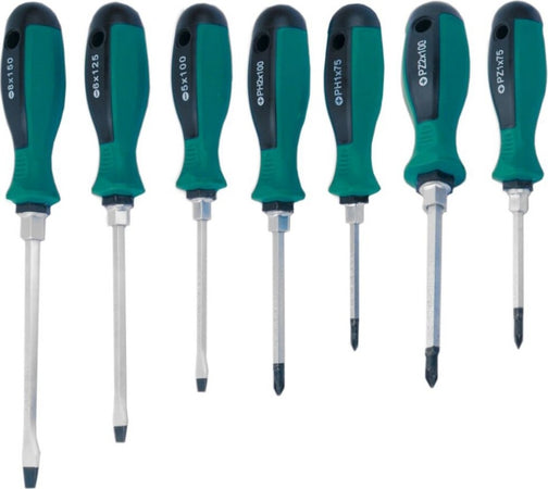 KIT SET 7 CACCIAVITI CACCIAVITE IMPATTO BATTENTE TAGLIO CROCE CON MANICO CR-V Fai da te/Utensili elettrici e a mano/Utensili a mano/Cacciaviti/Set cacciaviti Trade Shop italia - Napoli, Commerciovirtuoso.it