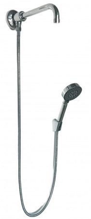 Kit set doccia con deviatore a pressione con doccetta multigetto e braccio 30 cm
