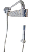 Kit set doccia con deviatore a pressione e braccio Cm 35