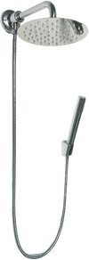 Kit set doccia deviatore a pressione con doccetta tonda, soffione 20 cm