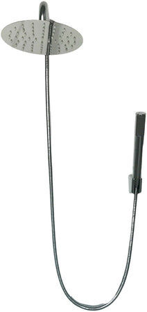 Kit set doccia deviatore a pressione con doccetta tonda, soffione 20 cm