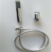 Kit Set Doccia Ottone Cromato Completo di Supporto Presa Acqua Con Flessibile E Doccetta Ovale Fai da te/Attrezzature per cucine e bagni/Attrezzature per bagni/Docce e componenti doccia/Sistemi saliscendi per vasche da bagno e docce Ogomondo - Martina Franca, Commerciovirtuoso.it