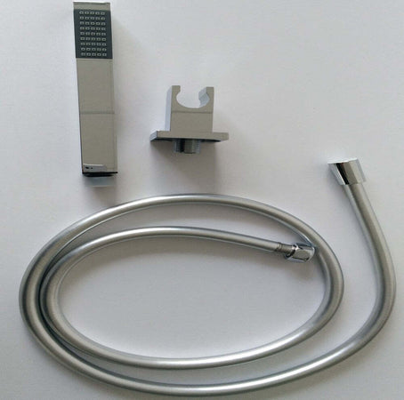 Kit Set Doccia Ottone Cromato Completo di Supporto Presa Acqua Con Flessibile E Doccetta Quadro Fai da te/Attrezzature per cucine e bagni/Attrezzature per bagni/Docce e componenti doccia/Sistemi saliscendi per vasche da bagno e docce Ogomondo - Martina Franca, Commerciovirtuoso.it