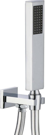 Kit Set Doccia Ottone Cromato Completo Di Supporto Presa Acqua Con Flessibile E Doccetta Rettangolare Fai da te/Attrezzature per cucine e bagni/Attrezzature per bagni/Docce e componenti doccia/Filtri supporti e soffioni doccia/Telefoni doccia Ogomondo - Martina Franca, Commerciovirtuoso.it