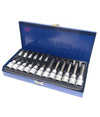 Kit Set Inserti Chiavi 19 Pezzi Bussole Chiavi Torx Maschi 1/4 1/2 In Valigia