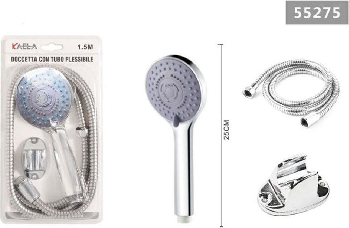 Kit Soffione Doccetta 25cm Multigetto Doccia Bagno Con Staffa Tubo 1,5 Mt 55275 Fai da te/Attrezzature per cucine e bagni/Attrezzature per bagni/Docce e componenti doccia/Filtri supporti e soffioni doccia/Docce fisse Trade Shop italia - Napoli, Commerciovirtuoso.it