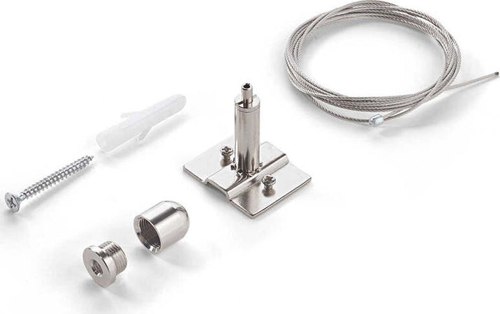 Kit-Sospensione-Solo-Cavo-Ego-Alluminio-Bianco-2M