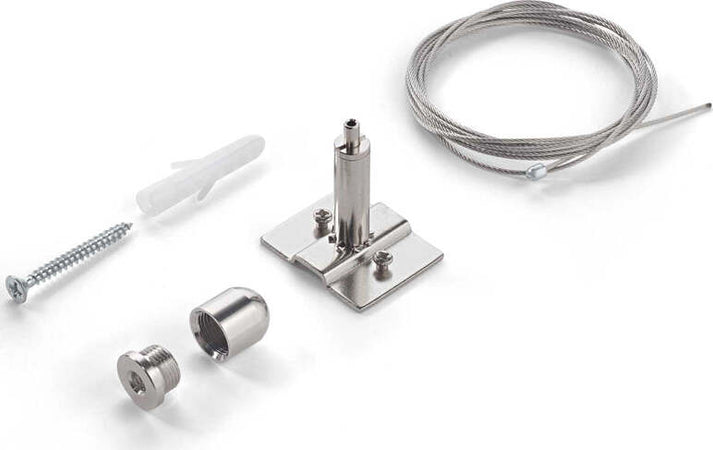 Kit-Sospensione-Solo-Cavo-Ego-Alluminio-Color-Acciaio-2M