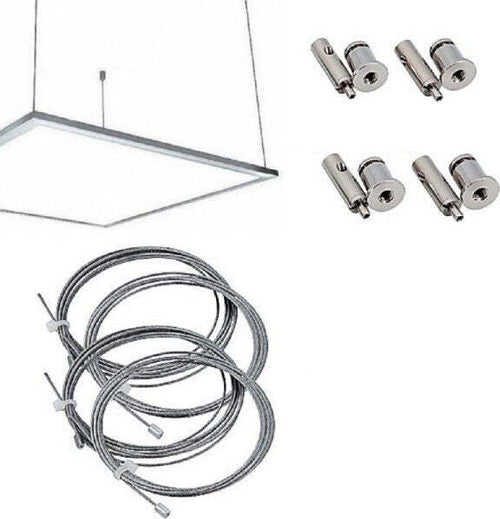 Kit Staffe Fissaggio A Sospensione Per Pannello Led 60x30 120x30 60x60 Fai da te/Ferramenta/Chiodi viti ed elementi di fissaggio/Staffa Trade Shop italia - Napoli, Commerciovirtuoso.it