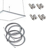 Kit Staffe Fissaggio A Sospensione Per Pannello Led 60x30 120x30 60x60 Fai da te/Ferramenta/Chiodi viti ed elementi di fissaggio/Staffa Trade Shop italia - Napoli, Commerciovirtuoso.it