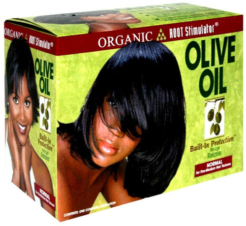 OLIVE OIL ORS STIRAGGIO PER CAPELLI AFRO OLIVE OIL BUILT-PROTECTION FULL APPLICATION NO-LYE RELAXER KIT NORMAL 12.85 OZ