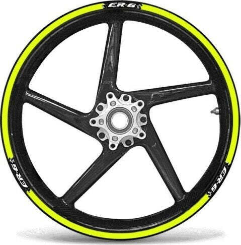 KIT-STRISCE-ADESIVE-compatibili-CERCHI-17-MOTO-KAWASAKI-ER6N-ER6F-GIALLO-FLUO