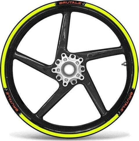 KIT-STRISCE-ADESIVE-compatibili-CERCHI-17-MOTO-MV-AGUSTA-BRUTALE---GIALLO-FLUO