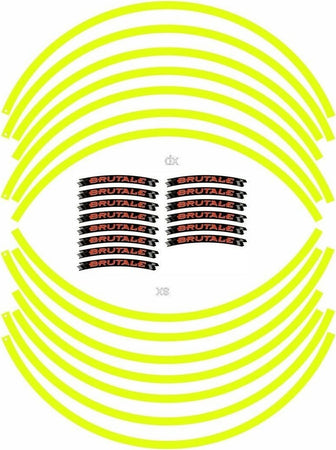 KIT-STRISCE-ADESIVE-compatibili-CERCHI-17-MOTO-MV-AGUSTA-BRUTALE---GIALLO-FLUO
