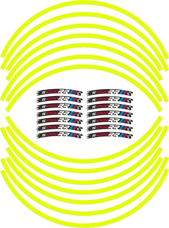 KIT-STRISCE-ADESIVE-compatibili-CERCHI-17-MOTO-S1000-RR-BMW-S1000RR-GIALLO-FLUO