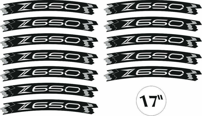 KIT-STRISCE-ADESIVE-compatibili-per-CERCHI-17-MOTO-KAWASAKI-Z650--GIALLO-FLUO