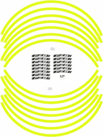 KIT-STRISCE-ADESIVE-compatibili-per-CERCHI-17-MOTO-NAKED-YAMAHA-FZ8-GIALLO-FLUO