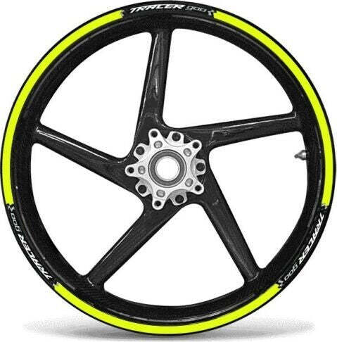 KIT-STRISCE-ADESIVE-compatibili-per-CERCHI-17-MOTO-YAMAHA-TRACER-900-GIALLO-FLUO