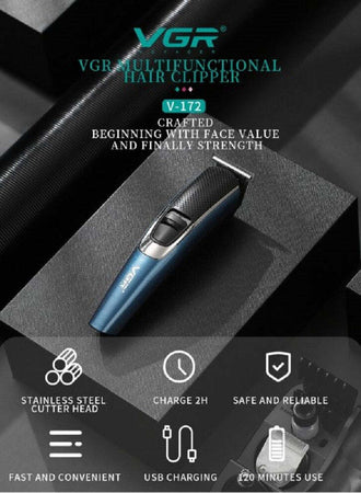 Kit Tagliacapelli Barba Professionale Ricaricabile Elettrico Senza Fili Vgr V172 Salute e cura della persona/Rasatura epilazione e rimozione peli/Regolabarba tagliacapelli e rasoi per il corpo/Tagliacapelli Trade Shop italia - Napoli, Commerciovirtuoso.it