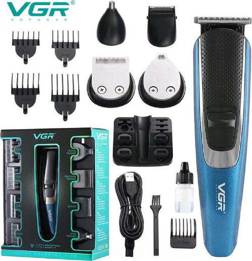 Kit Tagliacapelli Barba Professionale Ricaricabile Elettrico Senza Fili Vgr V172 Salute e cura della persona/Rasatura epilazione e rimozione peli/Regolabarba tagliacapelli e rasoi per il corpo/Tagliacapelli Trade Shop italia - Napoli, Commerciovirtuoso.it