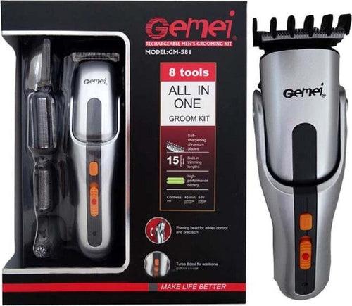 Kit Tagliacapelli Trimmer Rasoio Uomo 8in1 Ricaricabile Batteria Cordless Gm-581 Salute e Bellezza > Depilazione e rasatura > Rasoi e Tagliacapelli Trade Shop italia - Napoli, Commerciovirtuoso.it