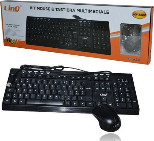 Kit Tastiera Multimediale 113 Tasti + Mouse Usb 1200dpi Con Filo Nero Mk-6880 Elettronica/Informatica/Accessori/Tastiere Mouse e periferiche di input/Set tastiera e Mouse Trade Shop italia - Napoli, Commerciovirtuoso.it