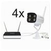 Kit Telecamere Videosorveglianza Wifi Wireless Hd Ip Nvr Fino 100m Maxtech Kit-w001