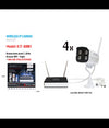Kit Telecamere Videosorveglianza Wifi Wireless Hd Ip Nvr Fino 100m Maxtech Kit-w001