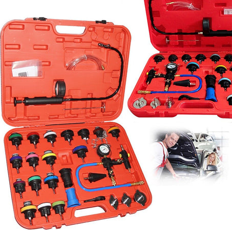 Kit Tester Di Pressione Spurgo Prova Ricarica Radiatore Test Universale 27 Pezzi Fai da te/Materiale elettrico/Attrezzi e tester/Multimetri Trade Shop italia - Napoli, Commerciovirtuoso.it